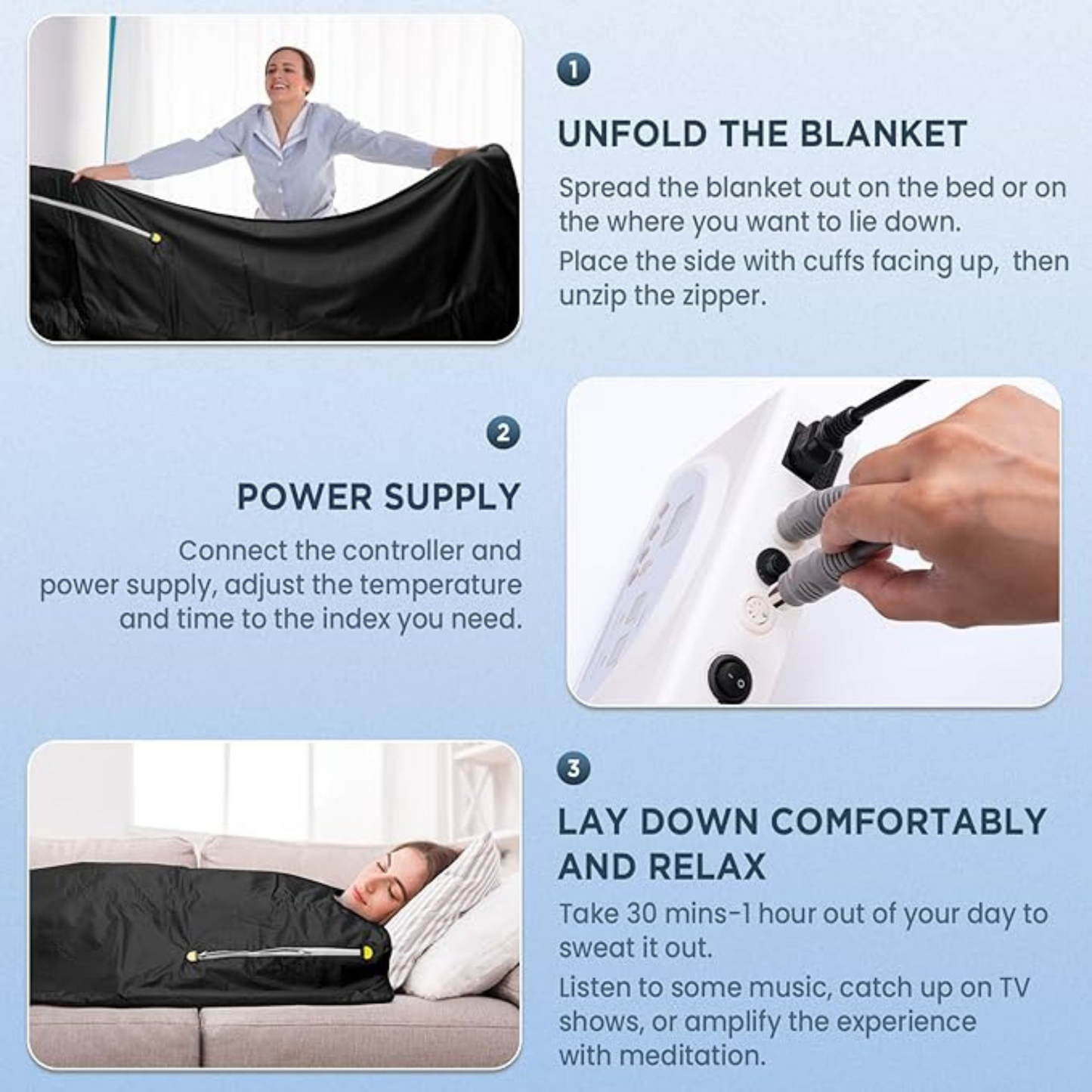 SweatSculpt™: Infrared Sauna Blanket for Detox and Recovery