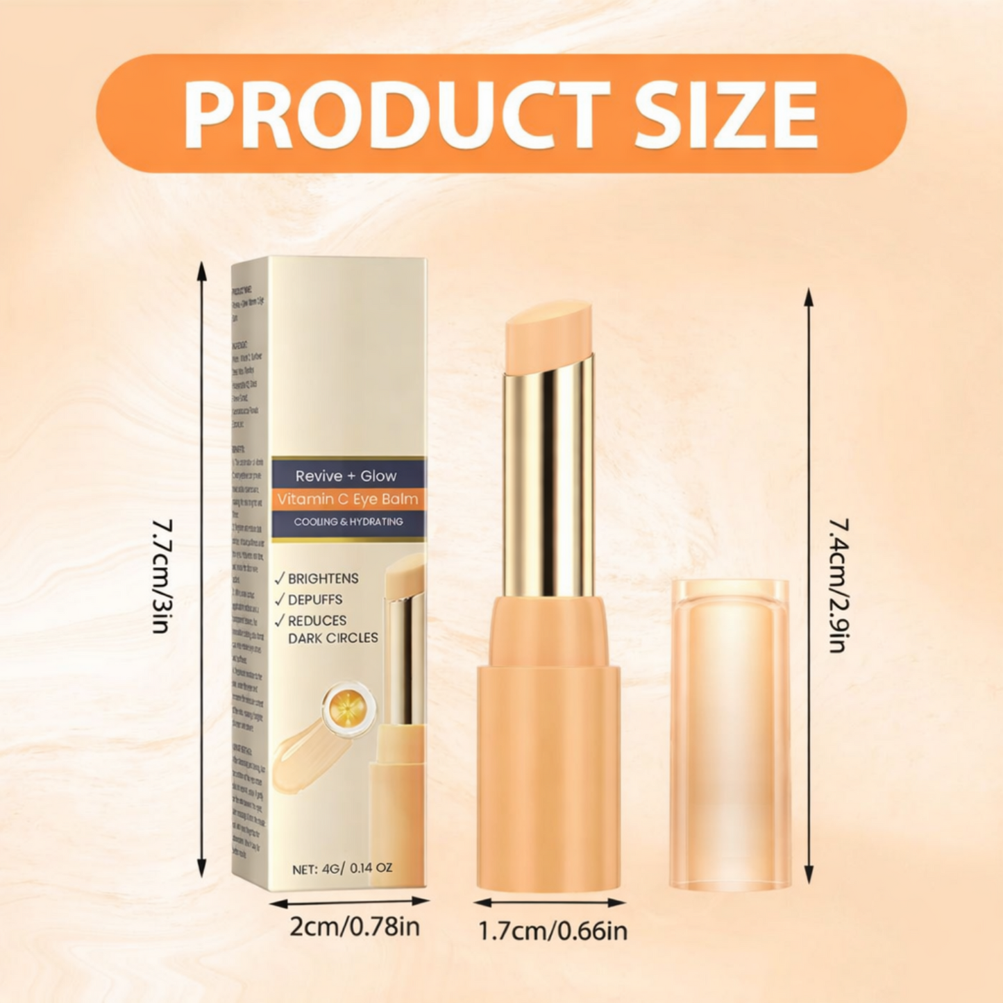 Glow Eye Balm with Vitamin C Dimensions