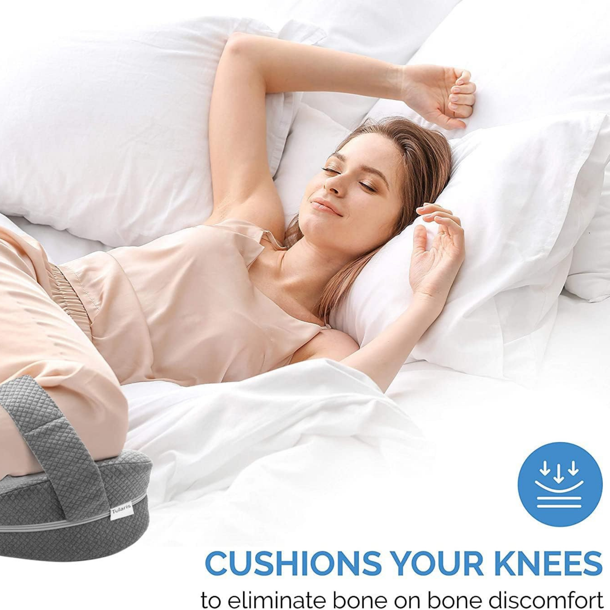 AlignRest™: Knee Pillow for Pain-Free Sleep