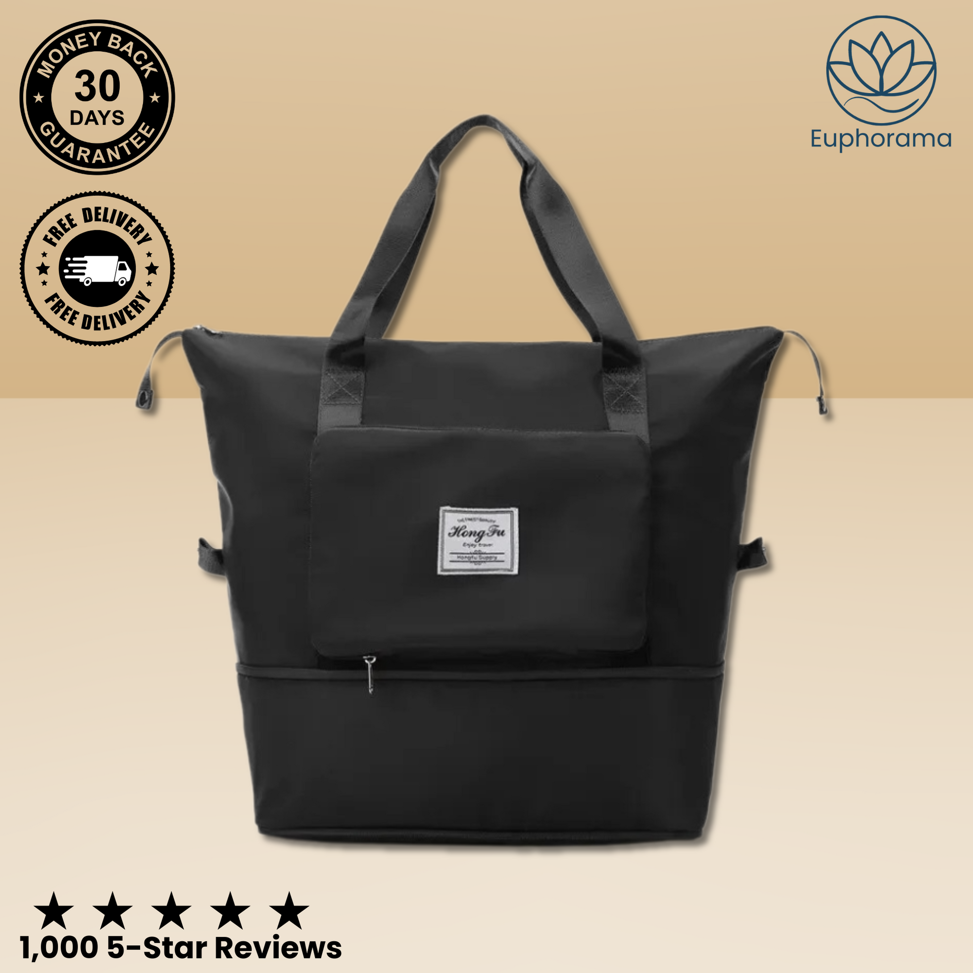 VoyageFlex™: The Ultimate Foldable Travel Tote Bag