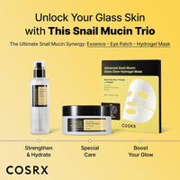 COSRX Advanced Snail Hydrogel Eye Patch (60pc), Gel Serum Mask, Puffy Undereye Treament, Fine Lines, Refresh, Hydrate, Korean Skin Care, Stocking Stuffers for Women