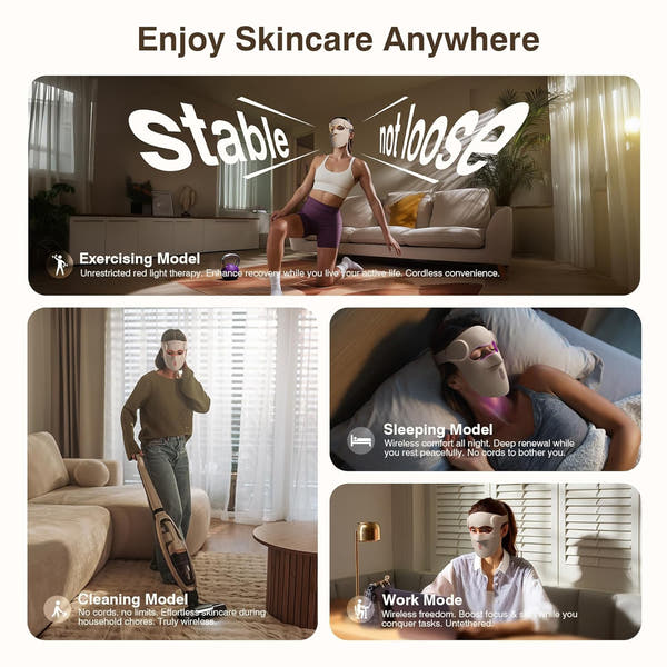 LumiMask™: Full-Face Red Light Therapy for Firm, Glowing Skin