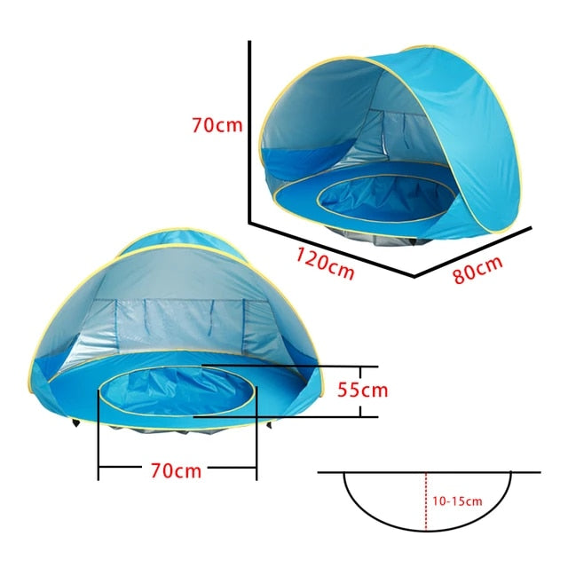 SunnySprout™: UV-Protected Baby Beach Oasis