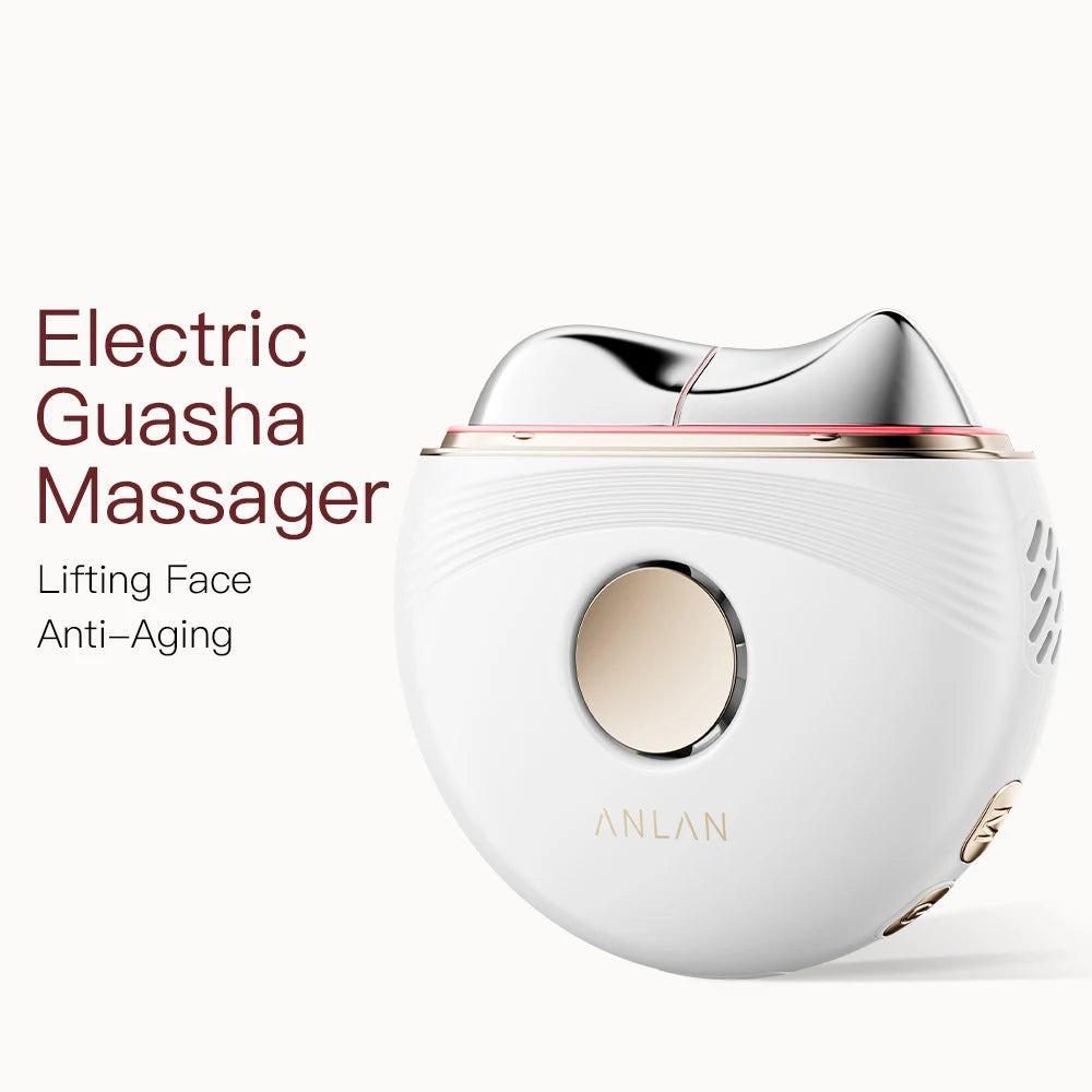ANLAN Electric Guasha Massager EMS Face Lifting Anti-aging Remove Edema Firming Skin Clod Heat Scraping Skincare Beauty Device