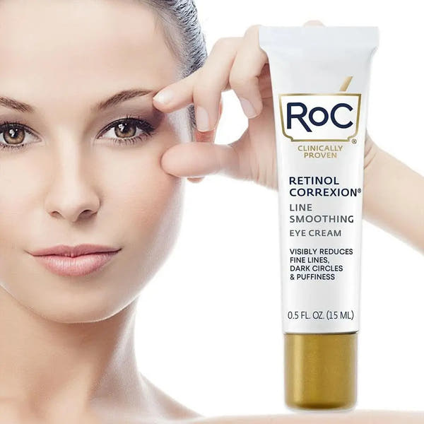 ROC Retinol Eye Cream For Dark Circles & Puffy Eyes Centella Nourish Improvement Eye Dry Skin Moisturizing Eye Skin Cream