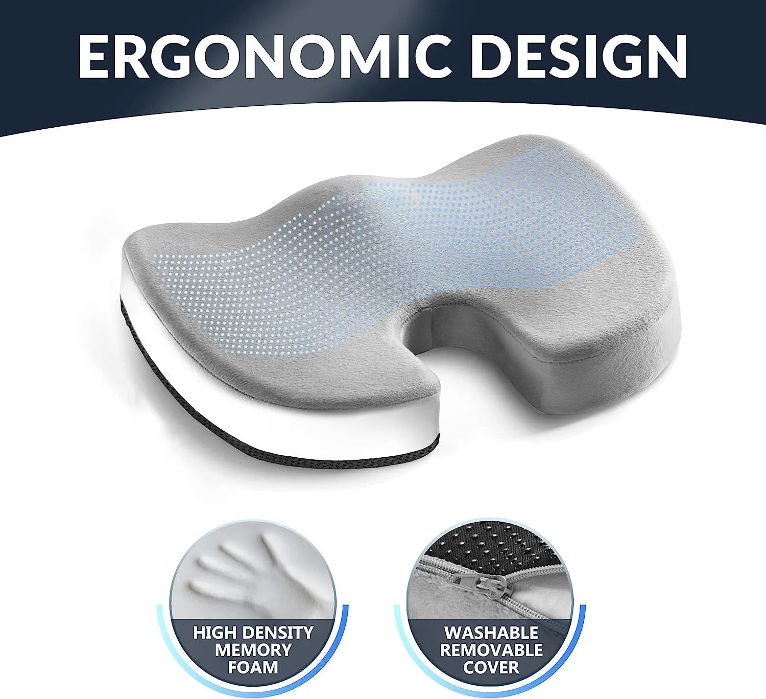 ComfortCushion™: Gel-Enhanced Memory Foam Seat