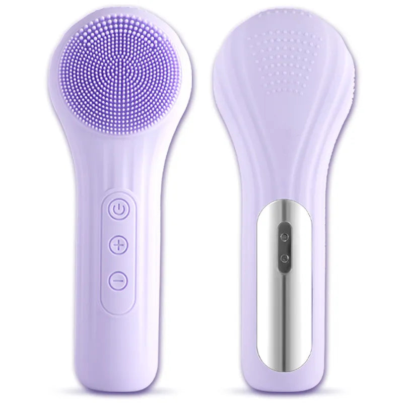 Sonic Waterproof Facial Cleansing Brush for Men &amp; Women Rechargeable Exfoliating Electric Face Scrubber Cleanser Brush