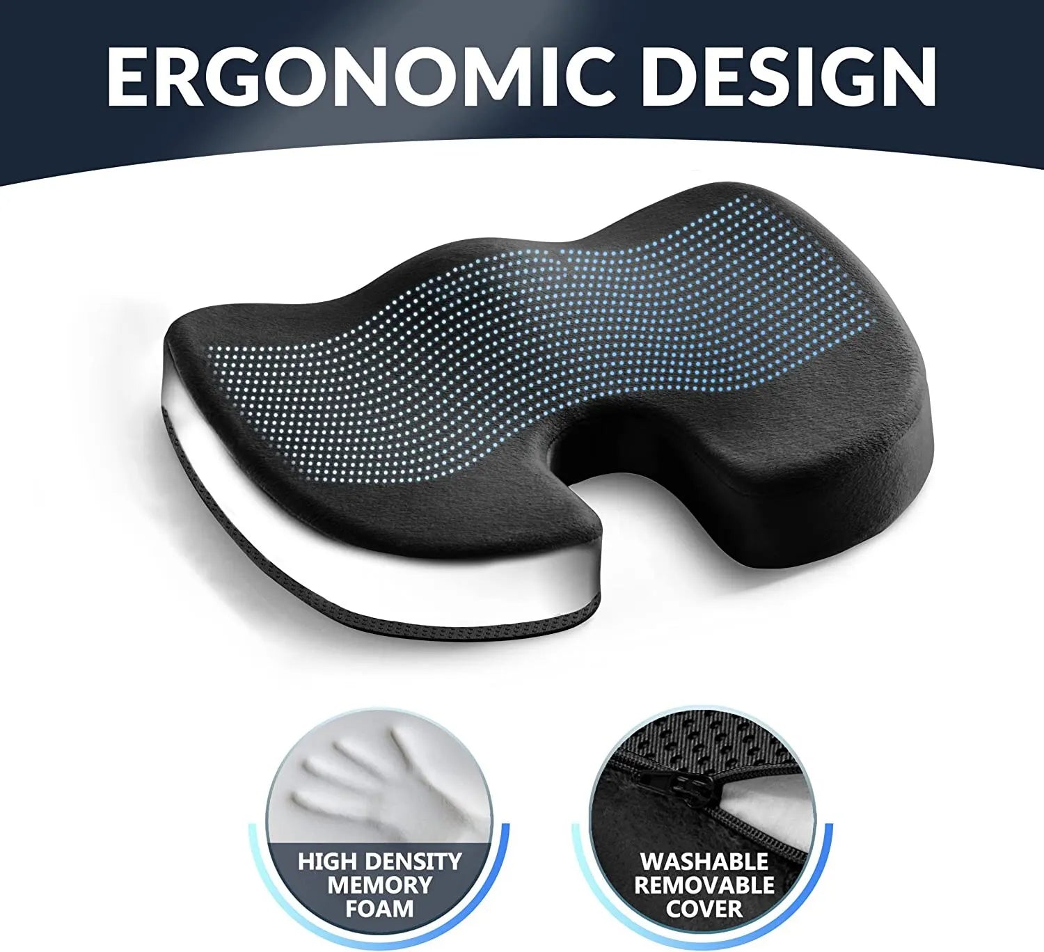 ComfortCushion™: Gel-Enhanced Memory Foam Seat