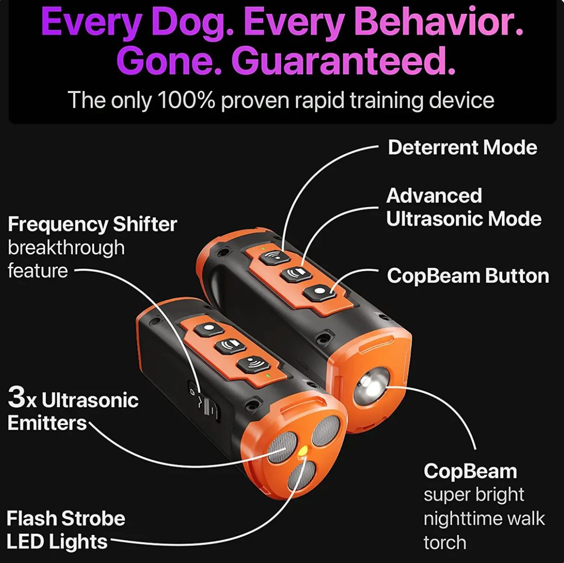 SonicGuard™: Humane Bark Control & Training Device