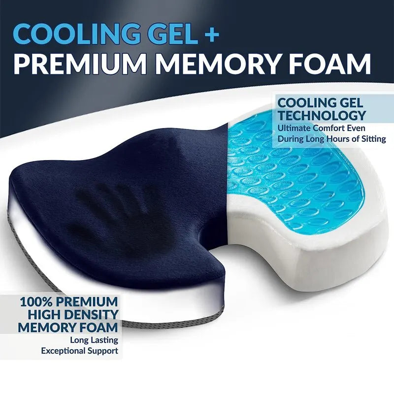 ComfortCushion™: Gel-Enhanced Memory Foam Seat