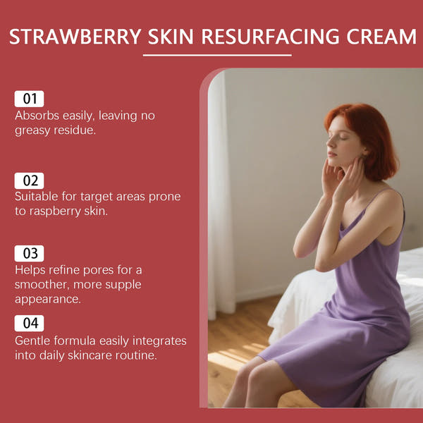 Lady Using Strawberry Rejuvenating Body Cream