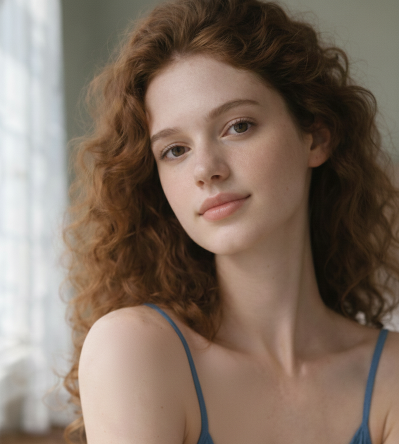 Lady after Using Strawberry Rejuvenating Body Cream 