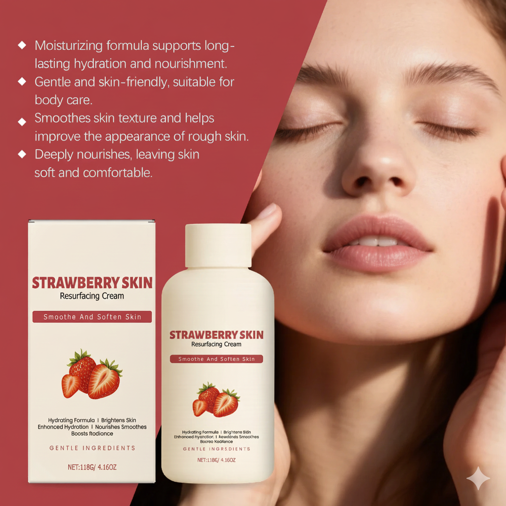 Strawberry Rejuvenating Body Cream Moisturizing Formula