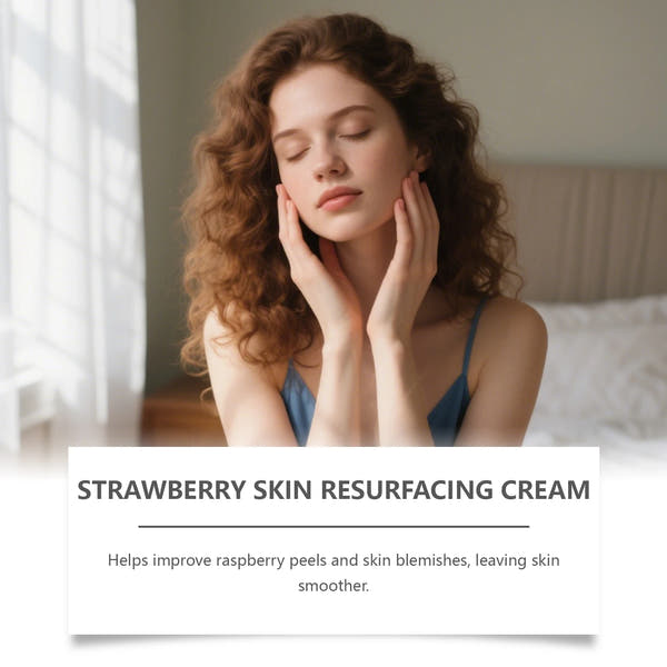 Lady Applying Strawberry Rejuvenating Body Cream