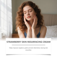 Lady Applying Strawberry Rejuvenating Body Cream