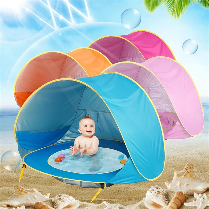 SunnySprout™: UV-Protected Baby Beach Oasis